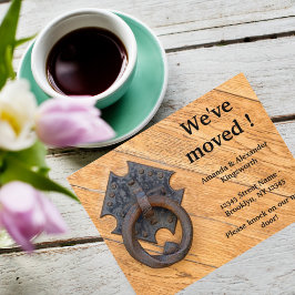 ヴィンテージドアノッカー移動 案内ポストカード