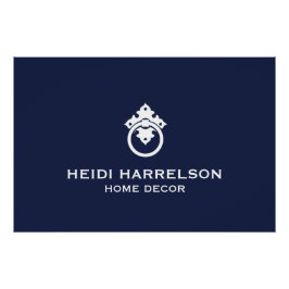 ヴィンテージドアノッカー青/白ロゴのダウンロード ポスター