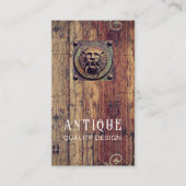 ヴィンテージドアノブアンティーク鍵インテリア設計者 名刺 (正面)