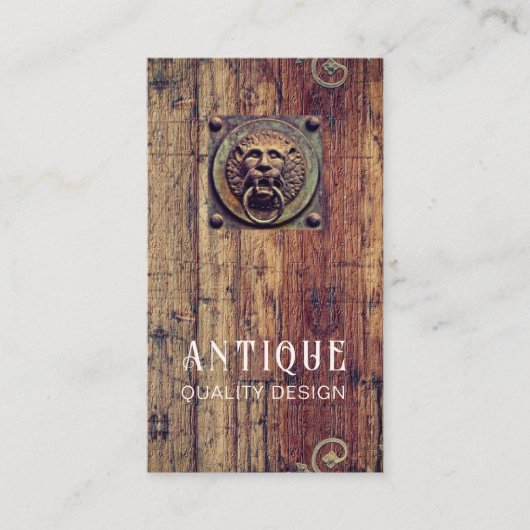 ヴィンテージドアノブアンティーク鍵インテリア設計者 名刺 (正面)