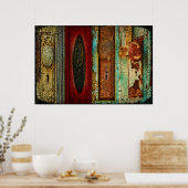 ヴィンテージドアノブ撮影ポスター ポスター (キッチン)