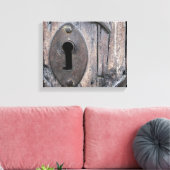 ヴィンテージドアロック キャンバスプリント (インサイチュ (リビング))