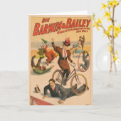 ヴィンテージドイツのサーカスのポスターパフォーマー， 1900. カード (黄色い花)