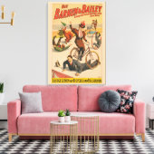 ヴィンテージドイツのサーカスのポスターパフォーマー， 1900. キャンバスプリント (インサイチュ (リビング))