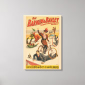 ヴィンテージドイツのサーカスのポスターパフォーマー, 1900. キャンバスプリント (正面)