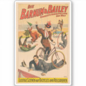 ヴィンテージドイツのサーカスのポスターパフォーマー, 1900. シール (正面)