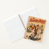 ヴィンテージドイツのサーカスのポスターパフォーマー, 1900. ノートブック (内部)