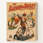 ヴィンテージドイツのサーカスのポスターパフォーマー, 1900. ノートブック (裏面)