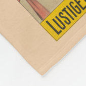 ヴィンテージドイツのサーカスのポスターパフォーマー, 1900. フリースブランケット (角)