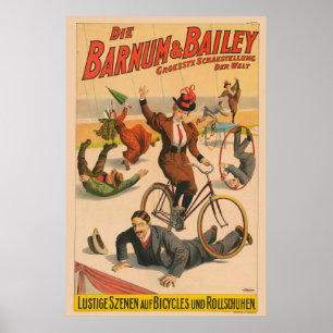 ヴィンテージドイツのサーカスのポスターパフォーマー, 1900. ポスター