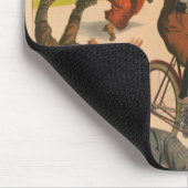 ヴィンテージドイツのサーカスのポスターパフォーマー， 1900. マウスパッド (コーナー)