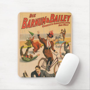 ヴィンテージドイツのサーカスのポスターパフォーマー， 1900. マウスパッド