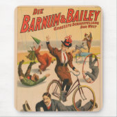 ヴィンテージドイツのサーカスのポスターパフォーマー， 1900. マウスパッド (正面)
