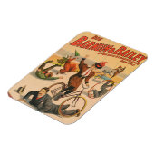 ヴィンテージドイツのサーカスのポスターパフォーマー， 1900. マグネット (左側)