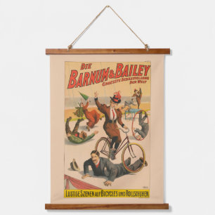 ヴィンテージドイツのサーカスのポスターパフォーマー， 1900. 吊り下げ型タペストリー