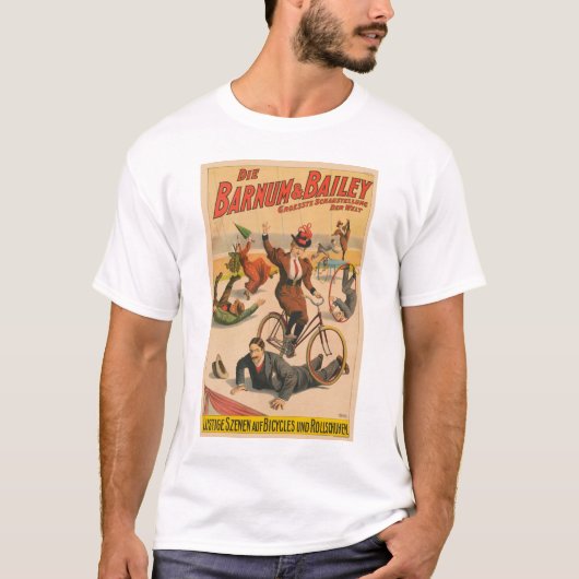 ヴィンテージドイツのサーカスのポスターパフォーマー， 1900. Tシャツ (正面)