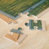 ヴィンテージドイツのサーカスの馬のジョッキーのポスター ジグソーパズル (側面)