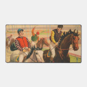 ヴィンテージドイツのサーカスの馬のジョッキーのポスター デスクマット (正面)