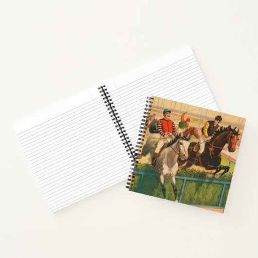 ヴィンテージドイツのサーカスの馬のジョッキーのポスター ノートブック (内部)