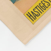 ヴィンテージドイツのサーカスの馬のジョッキーのポスター フリースブランケット (角)