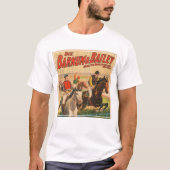 ヴィンテージドイツのサーカスの馬のジョッキーのポスター Tシャツ (正面)