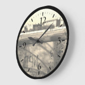 ヴィンテージドイツのベルリンの壁大時計 ラージ壁時計 (傾斜)