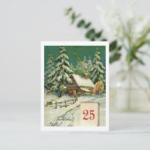 ヴィンテージドイツのメリークリスマス シーズンポストカード (スタンド正面)