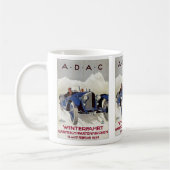 ヴィンテージドイツのロードレース広告 コーヒーマグカップ (左)
