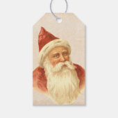 ヴィンテージドイツの古いファッションドサンタクロース ギフトタグ (正面)