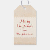 ヴィンテージドイツの古いファッションドサンタクロース ギフトタグ (裏面)