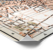 ヴィンテージドイツの地図(1894年) ポスター (角)