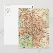 ヴィンテージドイツの地図（1895年） ポストカード (正面/裏面)