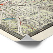 ヴィンテージドイツの地図(1905年) ポスター (角)