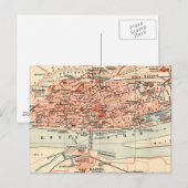ヴィンテージドイツの地図(1905年) ポストカード (正面/裏面)