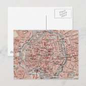 ヴィンテージドイツの地図(1905年) ポストカード (正面/裏面)
