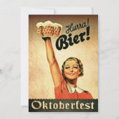 ヴィンテージドイツオクトーバーフェストカスタム招待状 招待状 (正面)