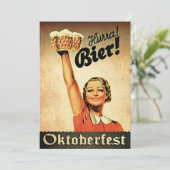 ヴィンテージドイツオクトーバーフェストカスタム招待状 招待状 (スタンド正面)