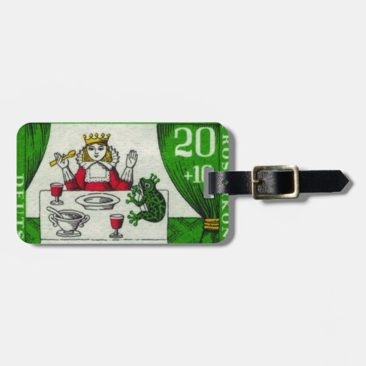 ヴィンテージドイツドイツ語 ラゲッジタグ (正面横)