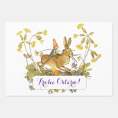 ヴィンテージドイツハッピーイースター ラッピングペーパーシート (正面)