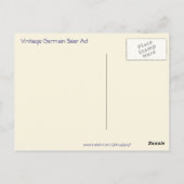 ヴィンテージドイツビール広告 ポストカード (裏面)