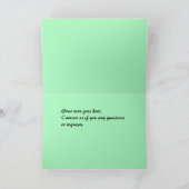 ヴィンテージドイツフラワーカーハッピーバースデー カード (内部)