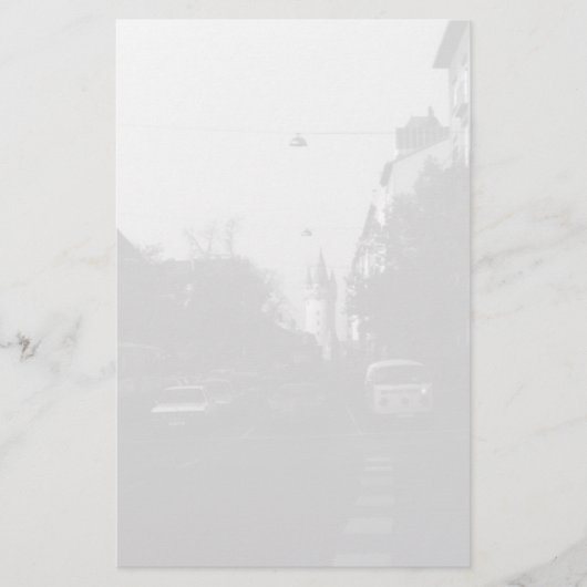 ヴィンテージドイツフランクフルトシティ通り車1970 便箋 (正面)