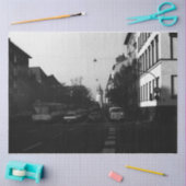 ヴィンテージドイツフランクフルトシティ通り車 薄葉紙 (クラフト)