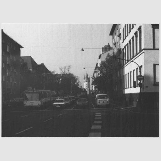 ヴィンテージドイツフランクフルトシティ通り車 薄葉紙 (正面)