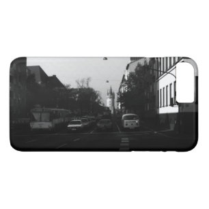 ヴィンテージドイツフランクフルトシティ通り車 iPhone 8 PLUS/7 PLUSケース