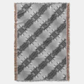 ヴィンテージドイツフランクフルトメイン川 スローブランケット (正面縦)