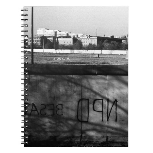 ヴィンテージドイツベルリンの壁1970 ノートブック (正面)
