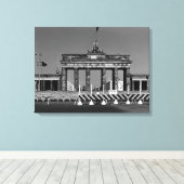 ヴィンテージドイツベルリンブランデンバーグゲート キャンバスプリント (インサイチュ (ウッドフロア))