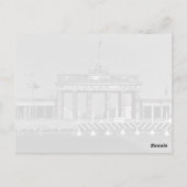 ヴィンテージドイツベルリンブランデンバーグゲート ポストカード (裏面)