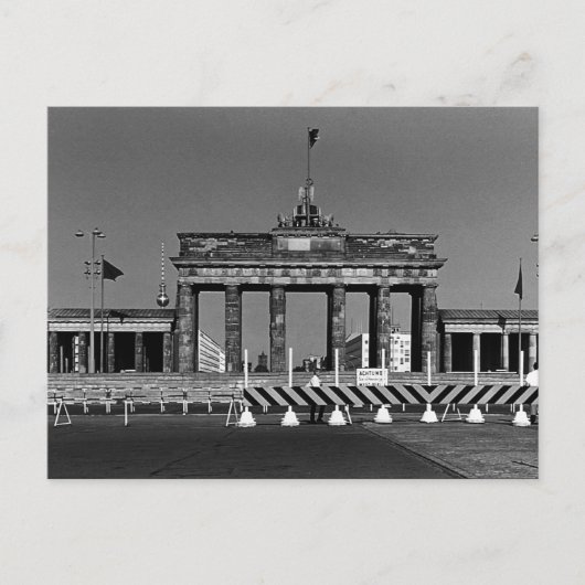 ヴィンテージドイツベルリンブランデンバーグゲート ポストカード (正面)